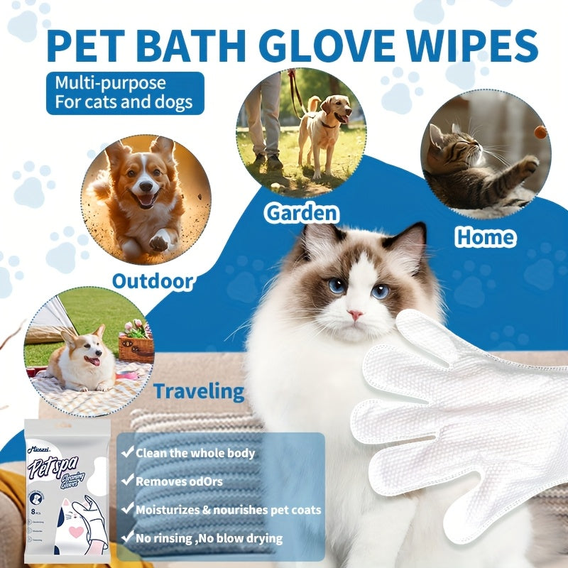 The Mioszzi 'Pet Spa' No-Rinse Grooming Gloves