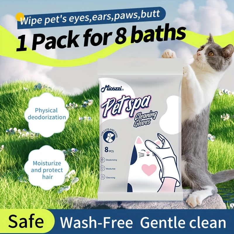 The Mioszzi 'Pet Spa' No-Rinse Grooming Gloves