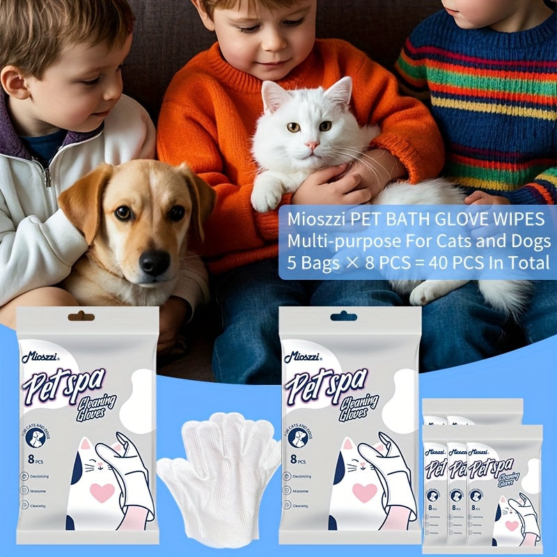 The Mioszzi 'Pet Spa' No-Rinse Grooming Gloves