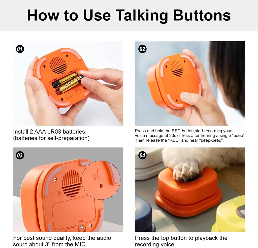 The 'Talk to Me' Recordable Button Kit
