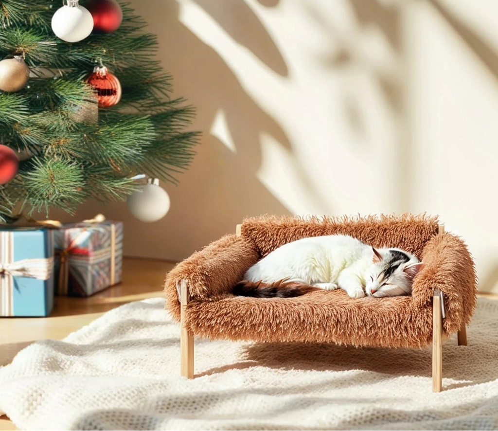 The 'Lazy Lounge' Elevated Pet Sofa