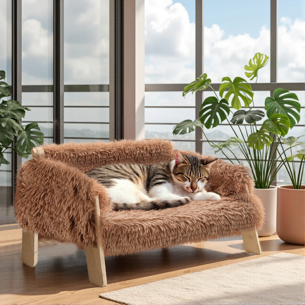 The 'Lazy Lounge' Elevated Pet Sofa