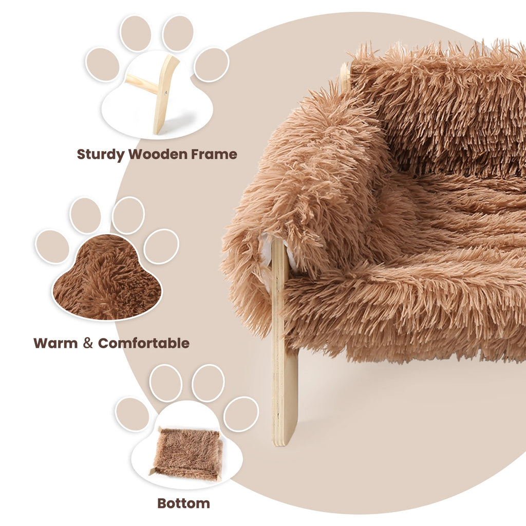 The 'Lazy Lounge' Elevated Pet Sofa