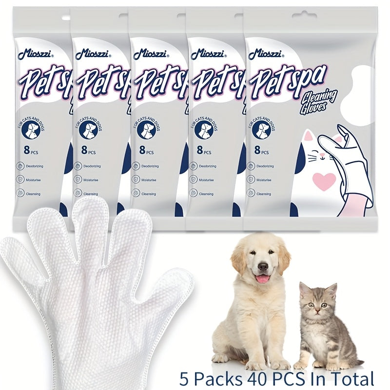 The Mioszzi 'Pet Spa' No-Rinse Grooming Gloves